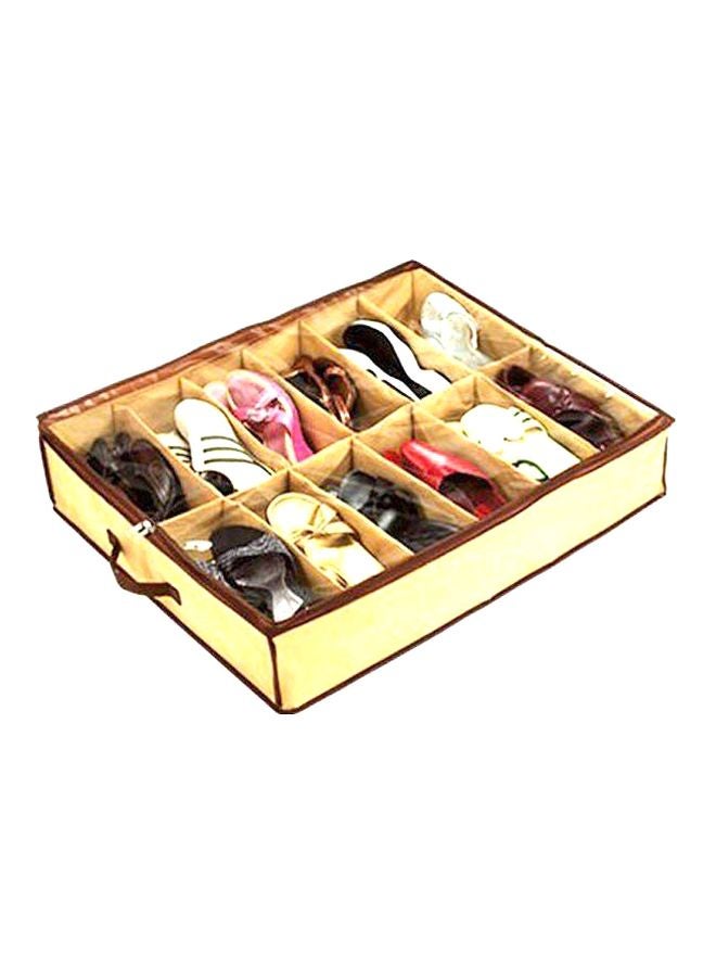 Shoe Organizer Beige/Brown