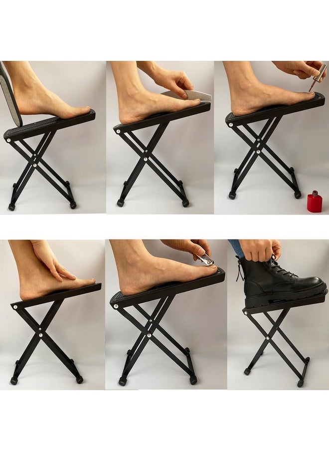 Pedicure Foot Rest Stand, Beauty Footrest For Pedicures, Toenail Care Stand With Non-Slip Rubber, Adjustable Foot Pedal, Pedicure Foot Stand For Home Foot Spa