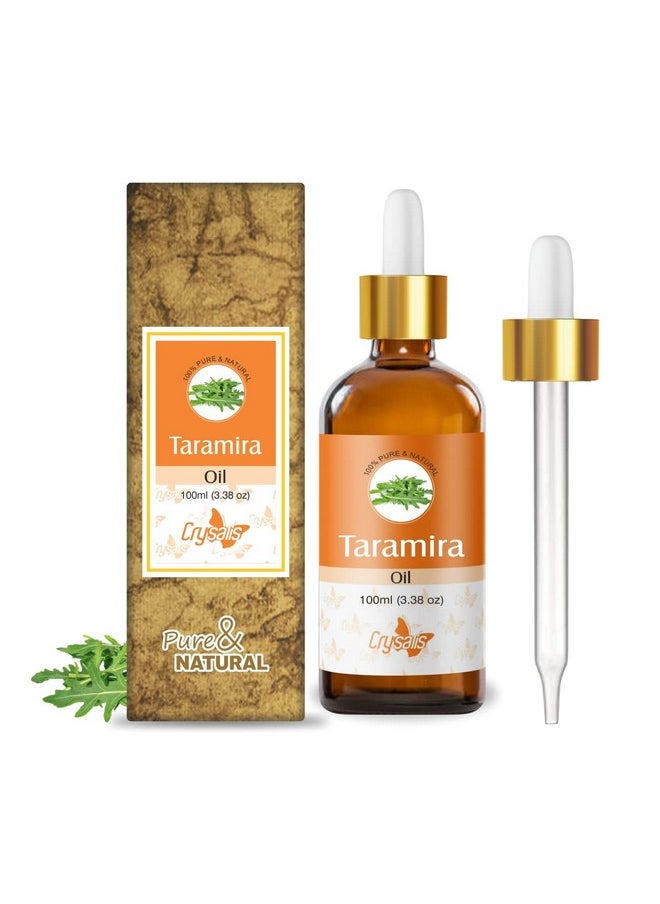 Taramira (Eruca Vesicaria Ssp. Sativa) Oil |100% Pure & Natural Undiluted Essential Oil Organic Standard /Taramira Oil For Healthy Hair & Skin /Removes Dandruff -100Ml With Dropper