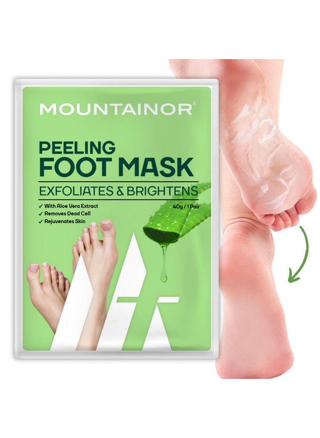 Peeling Foot Mask Exfoliates & Brightens, Remove Dead Cell, Rejuvenates Skin For Men And Women 40Gm 1 Pair