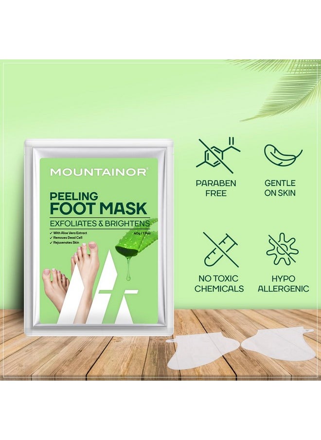 Peeling Foot Mask Exfoliates & Brightens, Remove Dead Cell, Rejuvenates Skin For Men And Women 40Gm 1 Pair