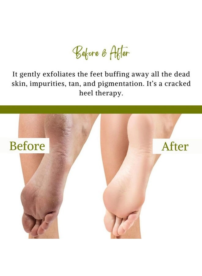 Lemongrass Foot Scrub 1 Minute Pedicure 125 Gm | 100% Natural Anti- Pigmentation & Cracked Heel Repair Therapy | Exfoliating, Heal And Repair Scrub | Paraben & Sls Free