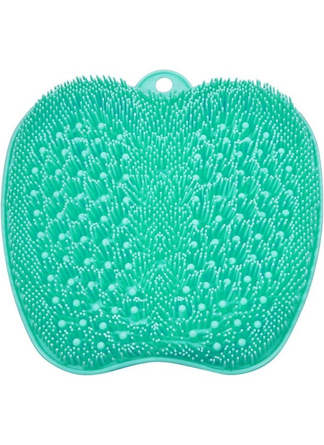 Foot Scrubber Mat Cleans, Smooths, Exfoliates & Massages Your Feet Without Bending, Improve Foot Circulation & Soothe Achy Feet, Green