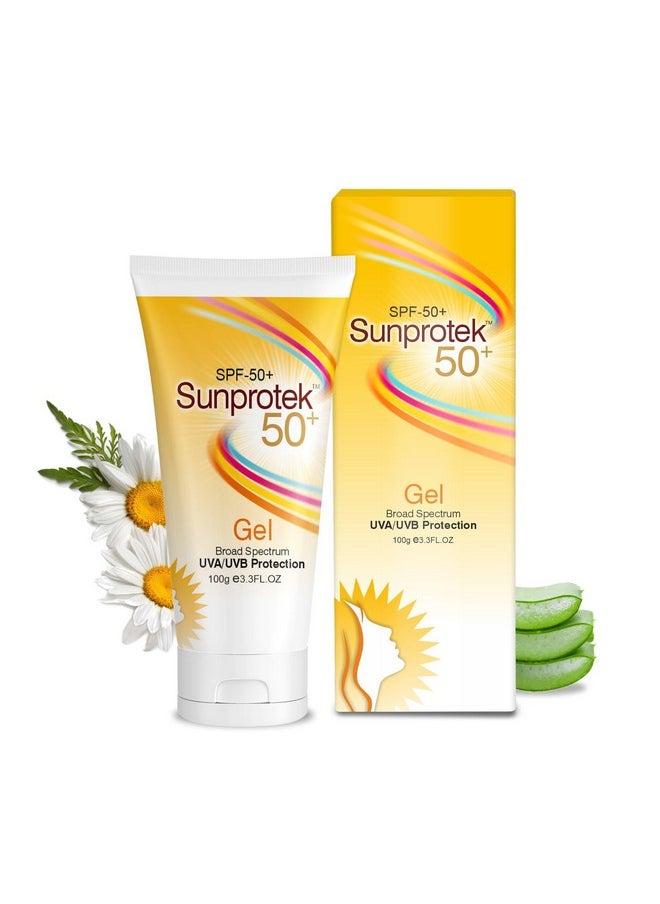 Sunprotek Matte Look Sunscreen Spf50 Pa+++ For Oily Or Acne Prone Skin, Paraben & Sulphate Free For Women And Men - 100Gm