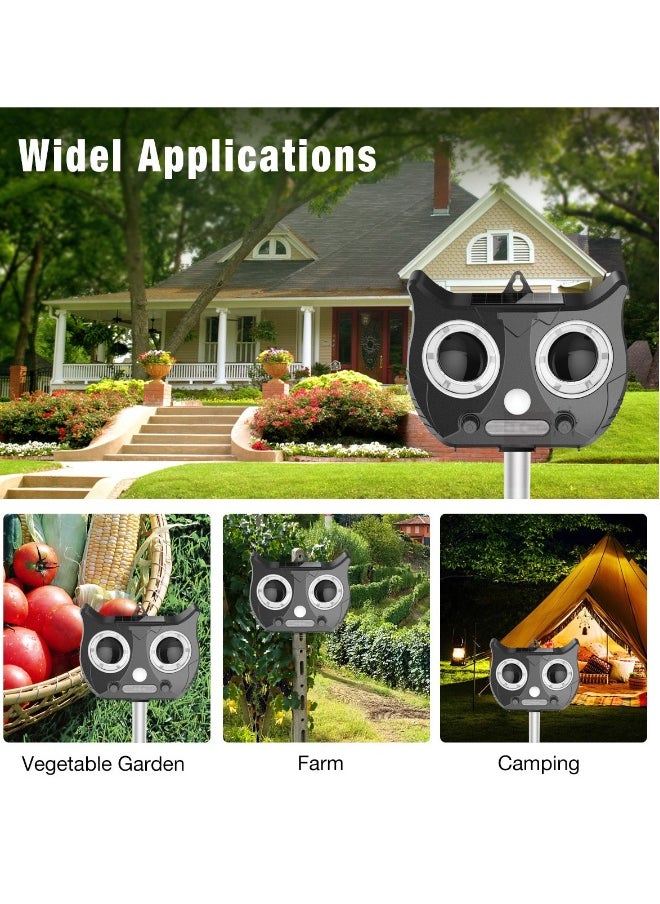 Solar Powered Ultrasonic Waterproof Insect Repeller With Motion Sensor