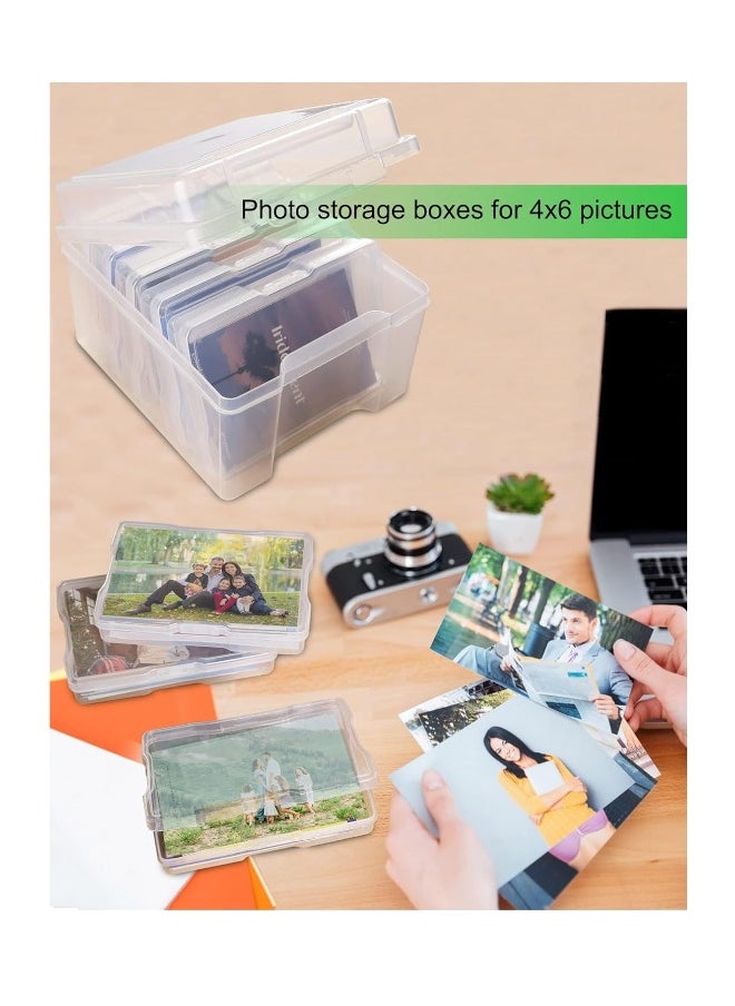 Versatile Clear Photo Storage Box - Ideal for 4x6 Pictures, Crafts, Seeds, and Special Education Materials