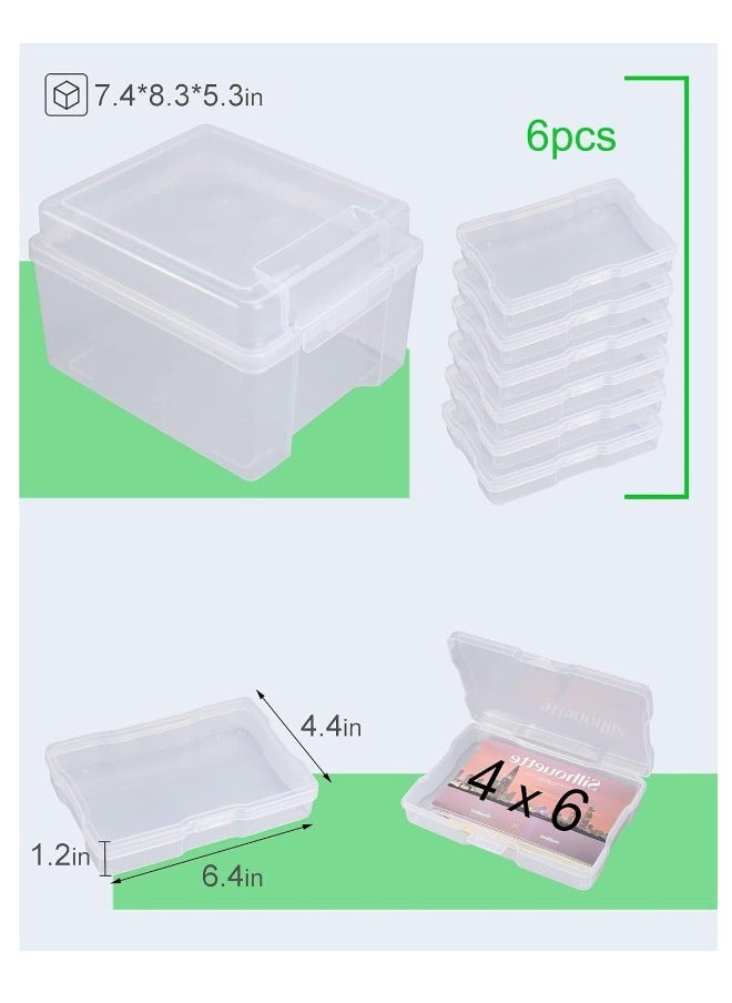 Versatile Clear Photo Storage Box - Ideal for 4x6 Pictures, Crafts, Seeds, and Special Education Materials