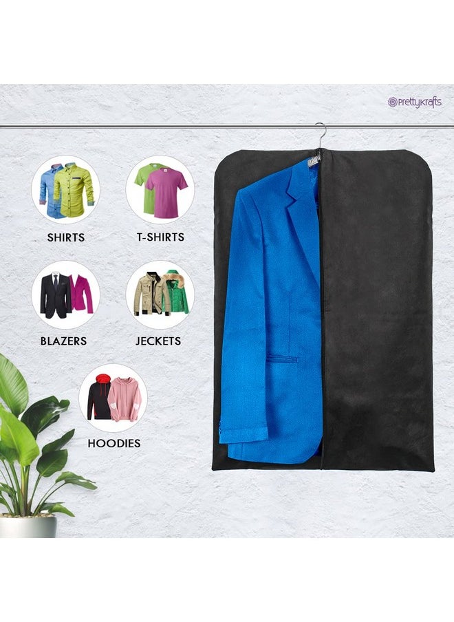 Foldable Non Woven Coat Cover (Set Of 2 Pcs) - Black