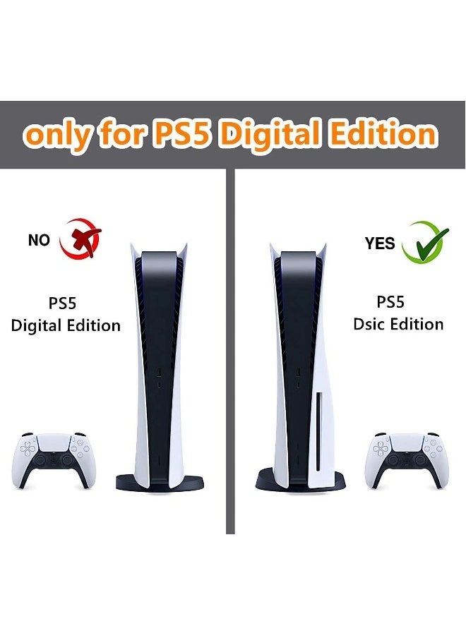 Skin for PlayStation 5 Disc Edition, Sticker for PS5 Vinyl Decal Cover for Playstation 5 Controller