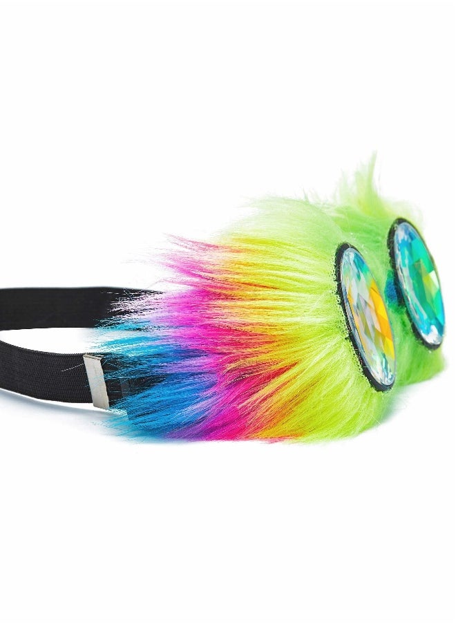 Kaleidoscope Glasses, Crystal Rainbow Kaleidoscope Rave Glasses