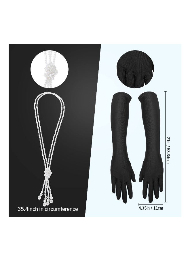 1920s Flapper Costume Accessories Set Gatsby Costume Accessories Set