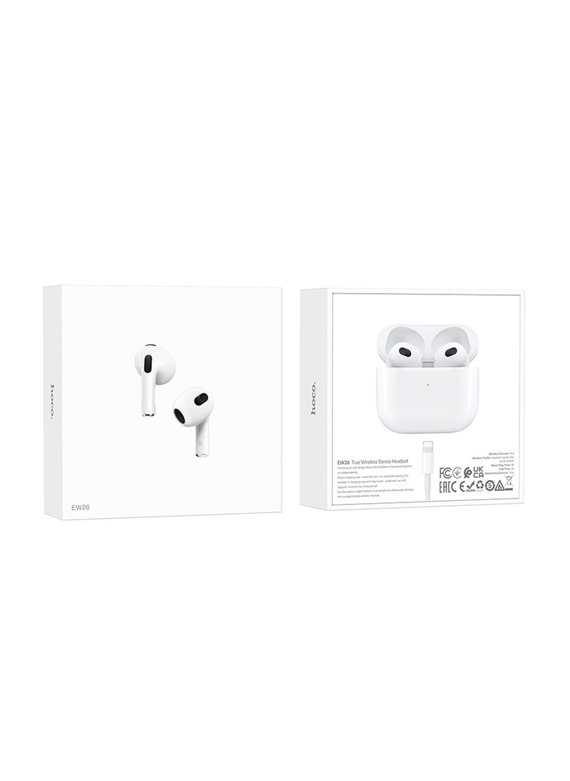 hoco EW26 True Wireless Stereo Headset – Bluetooth 5.3, Master Switching and Siri Support