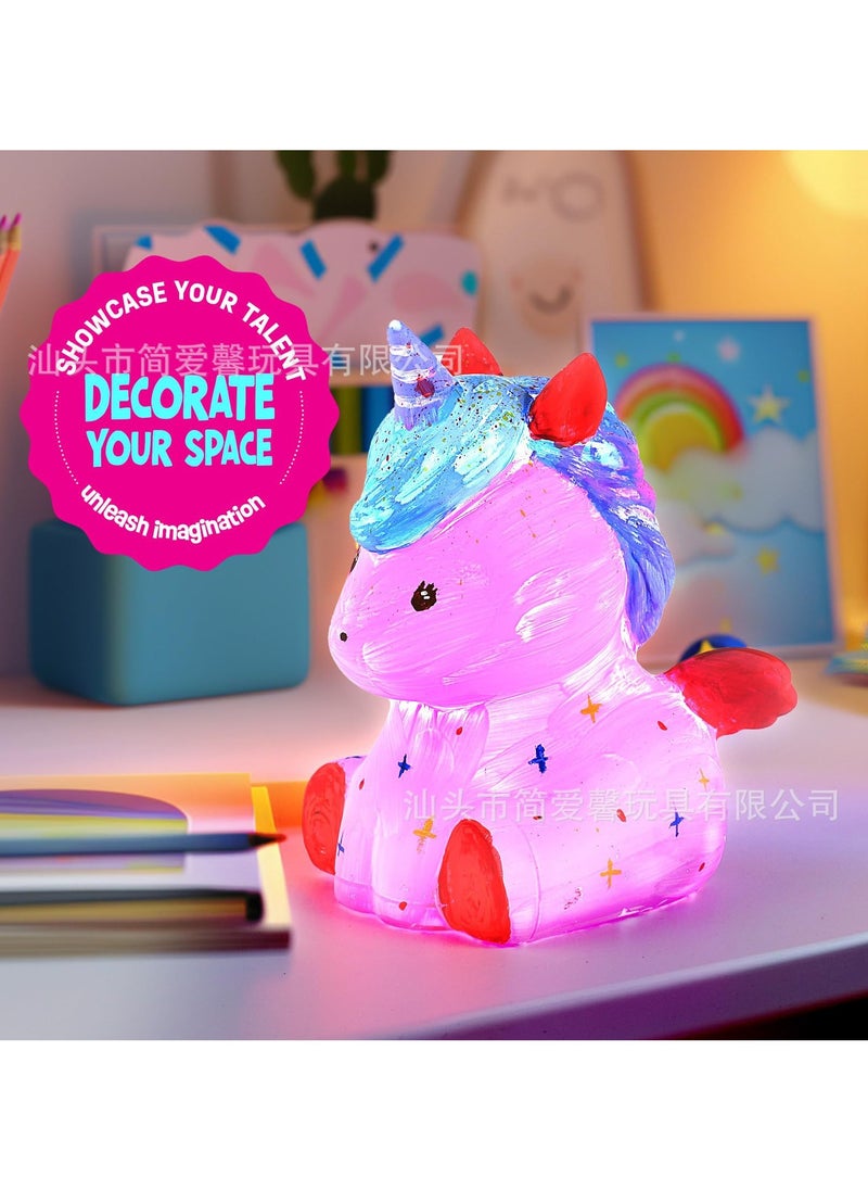 Paint Your Own Unicorns Lamp Kit Art Supplies Arts Crafts Kit