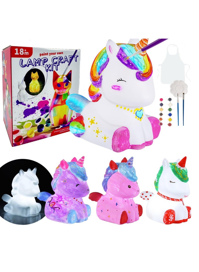 Paint Your Own Unicorns Lamp Kit Art Supplies Arts Crafts Kit