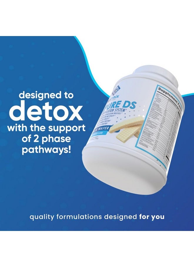 NuEthix Formulations Medipure DS with Pea Protein Phase 1 & 2 Detoxification System, Supplement to Help Support The Body’s Natural Detoxification Process, Vanilla Wafer (Non-Caffeinated), 20 Servings