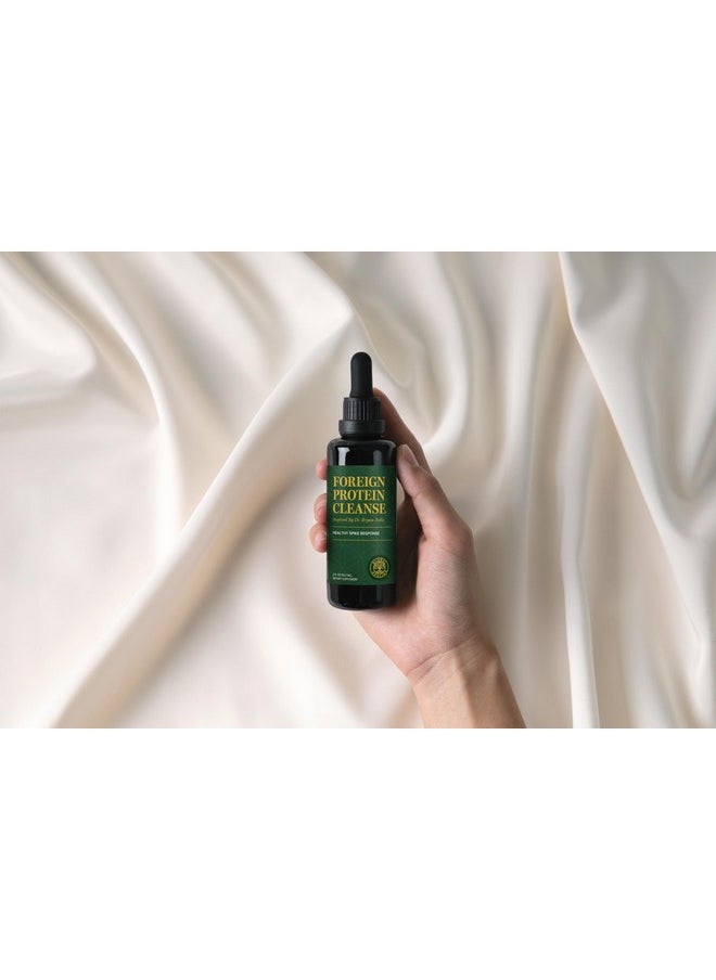 Global Healing Foreign Protein Cleanse (Spike Protein Detox) - Spike Support Formula with Nattokinase Supplement Alternatives (Wormwood) - Helps Detox Spike Proteins for Immune Support - 2 Fl Oz