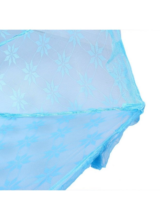 Mosquito Net Floral Design (Blue,Small)