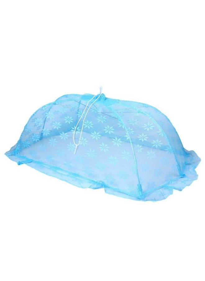 Mosquito Net Floral Design (Blue,Small)