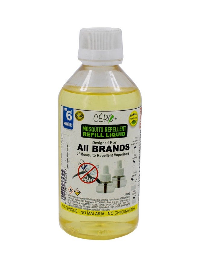 Herbal Mosquito Guard Refill Liquid For Vaporiser Machines Of All Brands (200Ml) Pack Of 2