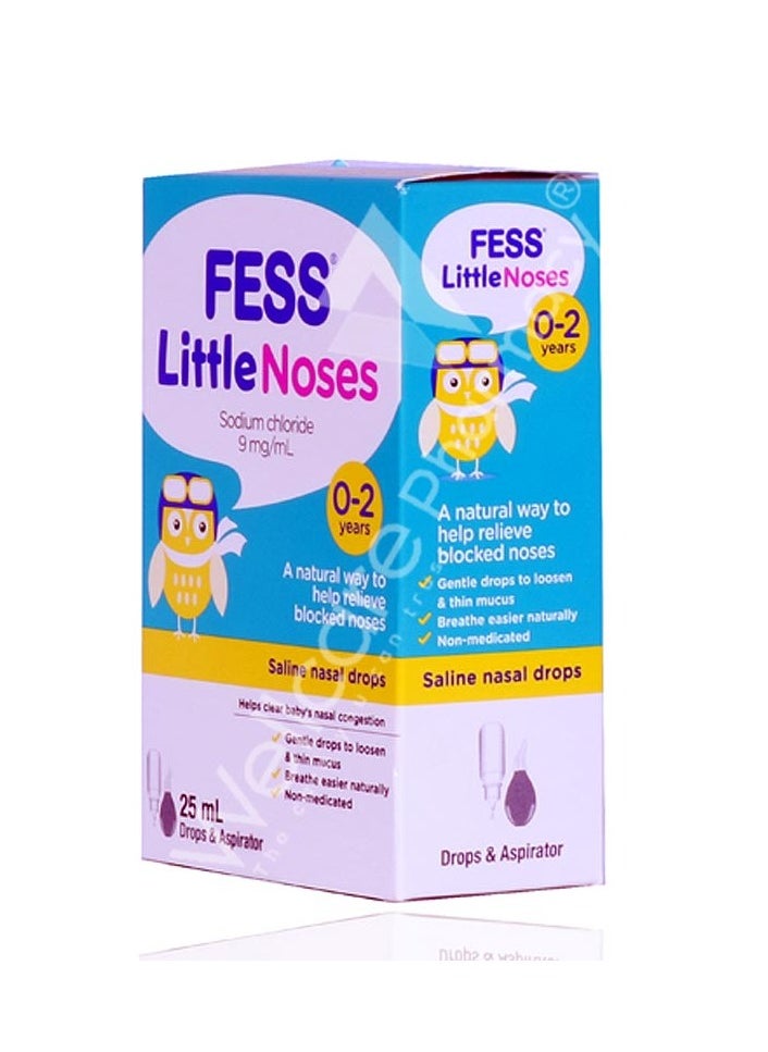 FESS LITTLE NOSES DROPS 0-2. 9MG/ML WITH ASPIRATOR