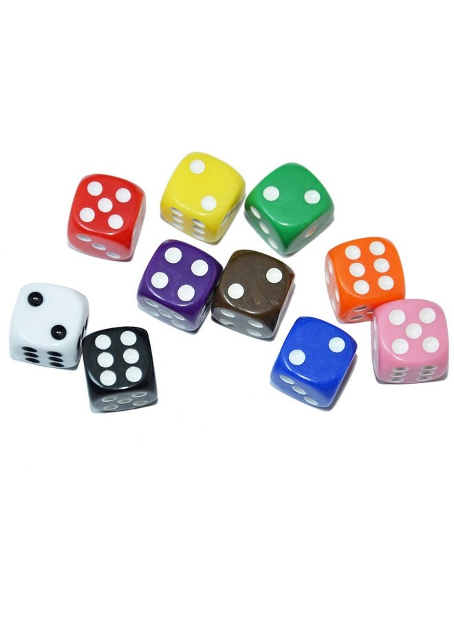 10-Pack Opaque D6 Six Sided 16Mm Dice Die For Dnd, Mtg, Rpg, Tenzi, Yahtze, Bunco, Table Borad Games, Math Teaching… (Color 5)