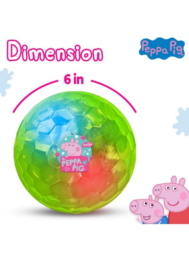 Peppa Pig Plastic Light Led Ball For Kids Play Soft Bouncing Flashing Lightning Baby Ball Glow In The Dark Toys For Kids - 6