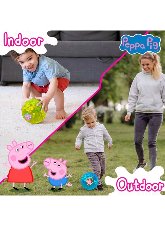 Peppa Pig Plastic Light Led Ball For Kids Play Soft Bouncing Flashing Lightning Baby Ball Glow In The Dark Toys For Kids - 6