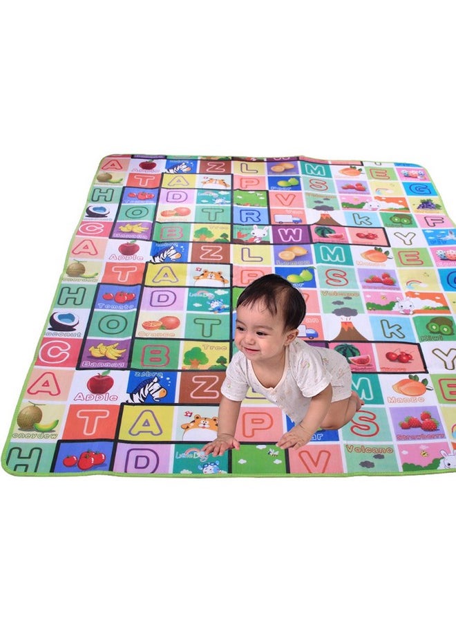 Double Sided Water Proof Baby Carpet Mat Crawling Play Mat Carpet Baby Gym Water Resistant (Extra Large Biggest Size - 6 Feet X 4 Feet, Assorted Colour) Playmat For Babies