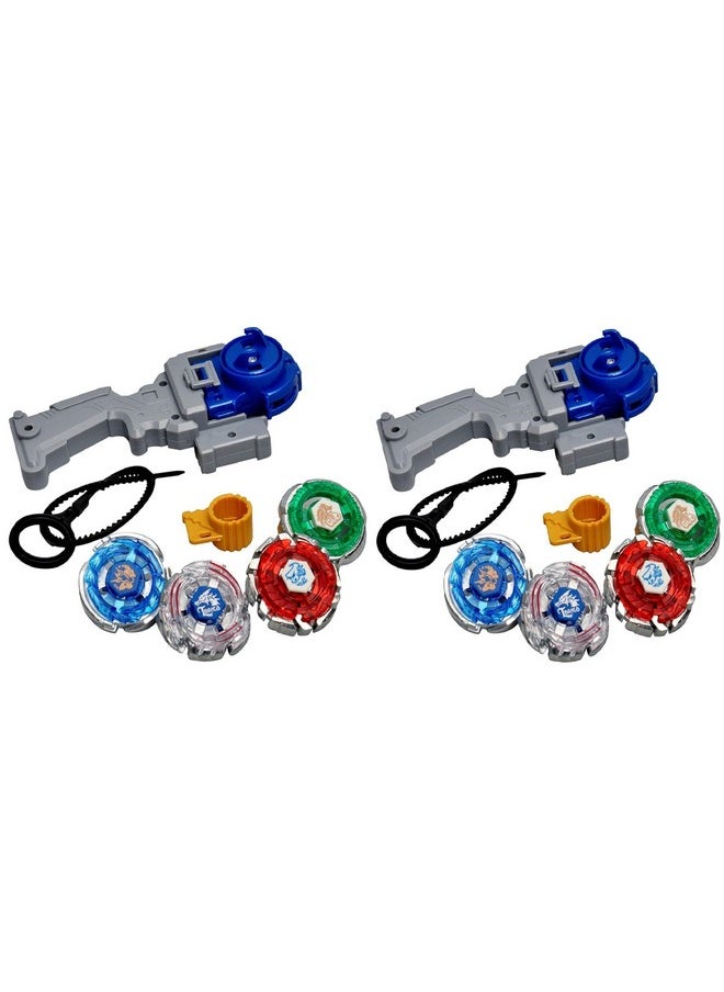 Spinning Top 8 In 1 Metal Bey Combo, Toy Set With 8 Blades And 2 Launchers Toys For Kids