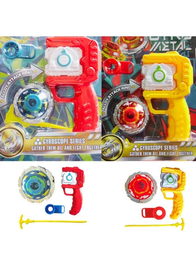 Bey Battling Top Launcher Burst Grip Toy Blade Set Gyro Blades Battling Tops Metal Fusion Starter Set With Launcher Gift Toys For Boys Kids Children Age 6+