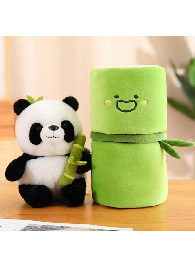 Super Soft Korean Quality Cute Bamboo Tube Panda Soft Toy 30Cm