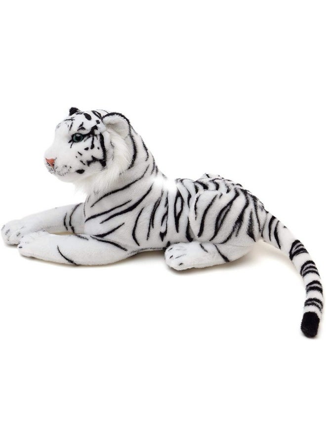 Tiger Soft Stuffed Plush Animal Toy For Kids Boys & Girls Birthday Gifts (Color: White Size: 39 Cm)