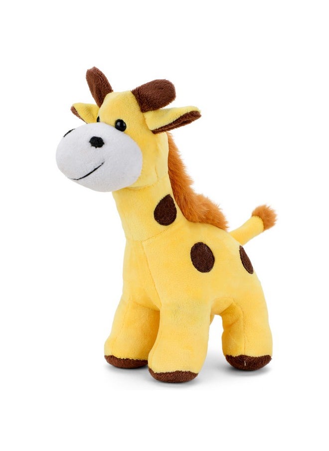 Plush Standing Giraffe Soft Toys For Kids 30 Cm (Yellow)