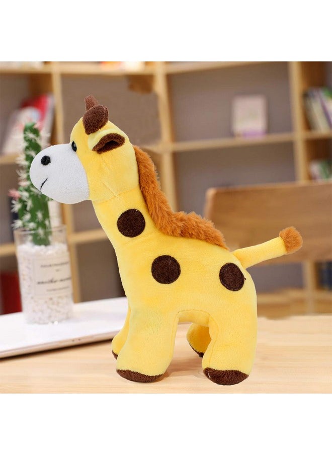 Plush Standing Giraffe Soft Toys For Kids 30 Cm (Yellow)