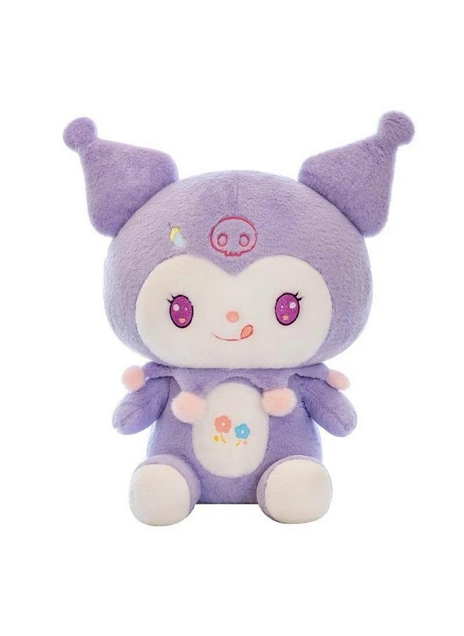 Super Soft Kawaii Kuromi Stuffed Toy, 50 Cm, Anime Plush Pillow For Girls, Cute Japanese Cartoon Stuffed Animal, Purple