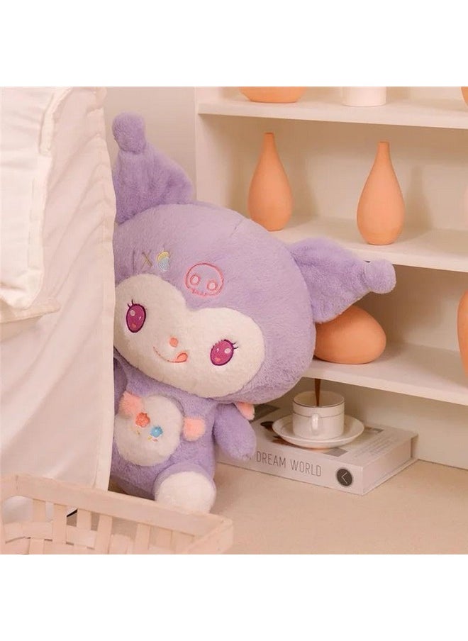 Super Soft Kawaii Kuromi Stuffed Toy, 50 Cm, Anime Plush Pillow For Girls, Cute Japanese Cartoon Stuffed Animal, Purple