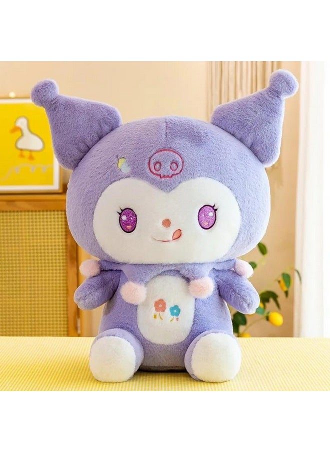 Super Soft Kawaii Kuromi Stuffed Toy, 50 Cm, Anime Plush Pillow For Girls, Cute Japanese Cartoon Stuffed Animal, Purple