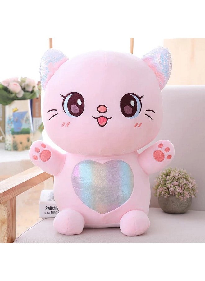 Super Soft Cat Soft Toy 35Cm Pink Color