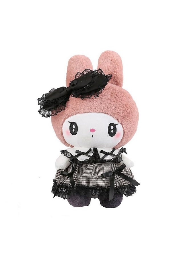 Kawaii Cartoon My Melody Soft Plush Toy, 25Cm Small, Pink And Black Pack Of 1