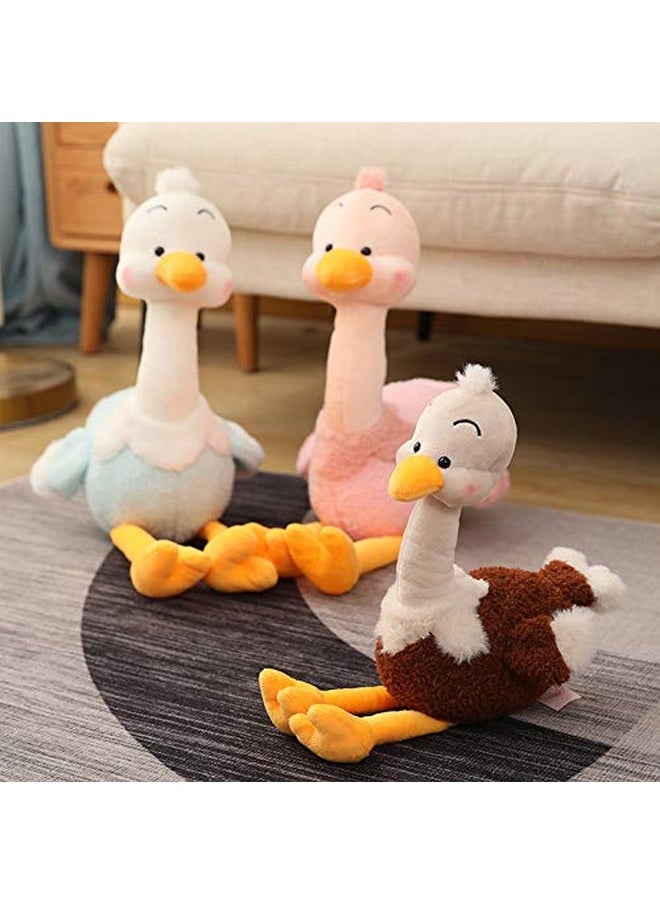 Cute Ostrich Soft Stuffed Plush Toy For Kids Birthday Gifts (Color: Grey Size 30 Cm)