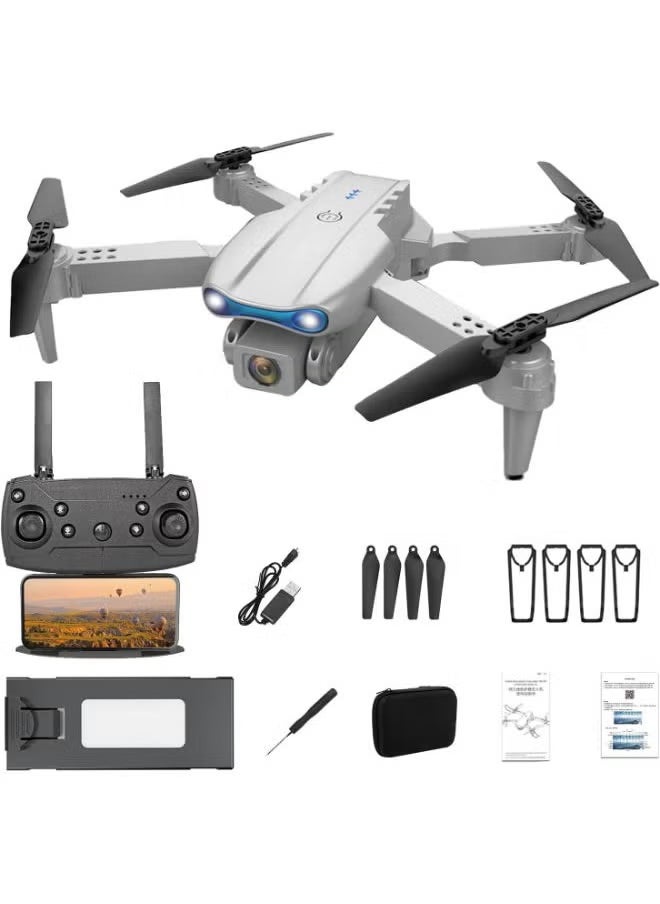 E99 PRO Drone - Professional 4K HD Dual Camera, Automatic Obstacle Avoidance, Foldable Design, Height Keep, Mini Helicopter for Aerial Photography & Adventure