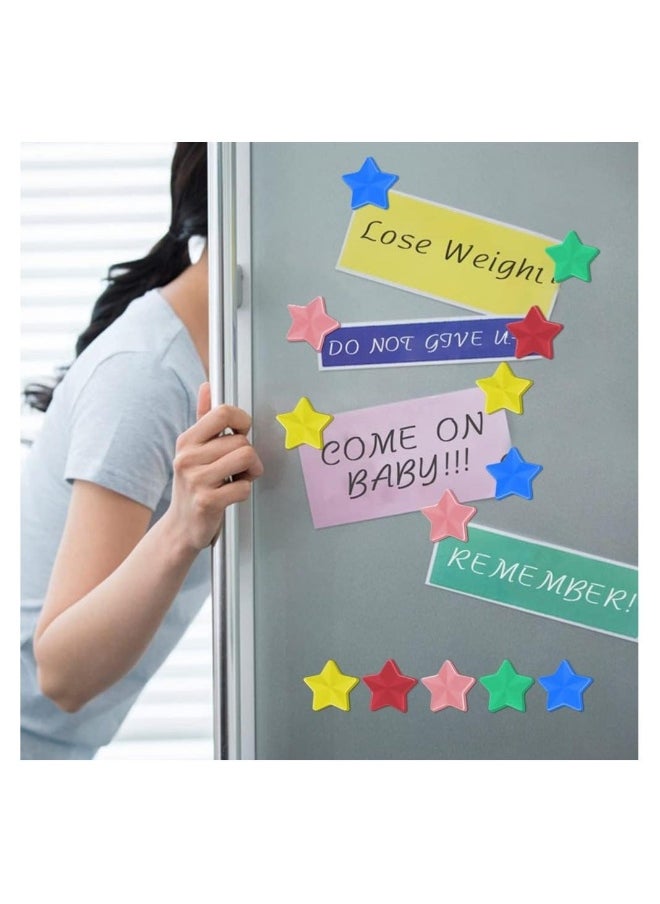 30 Pack Fridge Magnet Star Magnets Heavy Duty Round Refrigerator Whiteboard Locker 5 Colors