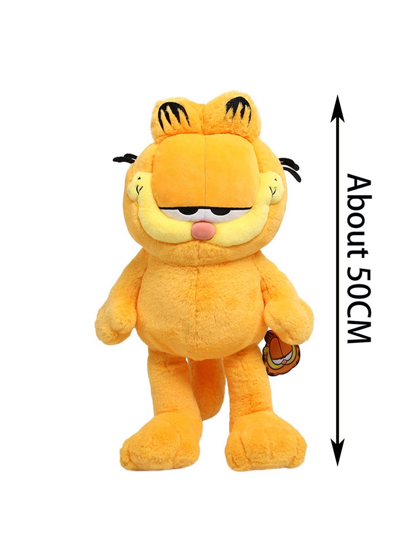 50cm Classic Orange Cat Plush Toy | Character Details | Soft And Cuddly | Cartoon Surrounding Doll | Suitable As A Gift For Children Aged 3+