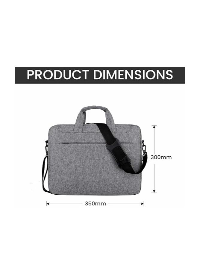 Document Organizer Bag With Adjustable Shoulder Strap–Gray File Storage Bag With Handle–Ideal For Laptops,Tablets And Documents–Perfect For Business,Travel