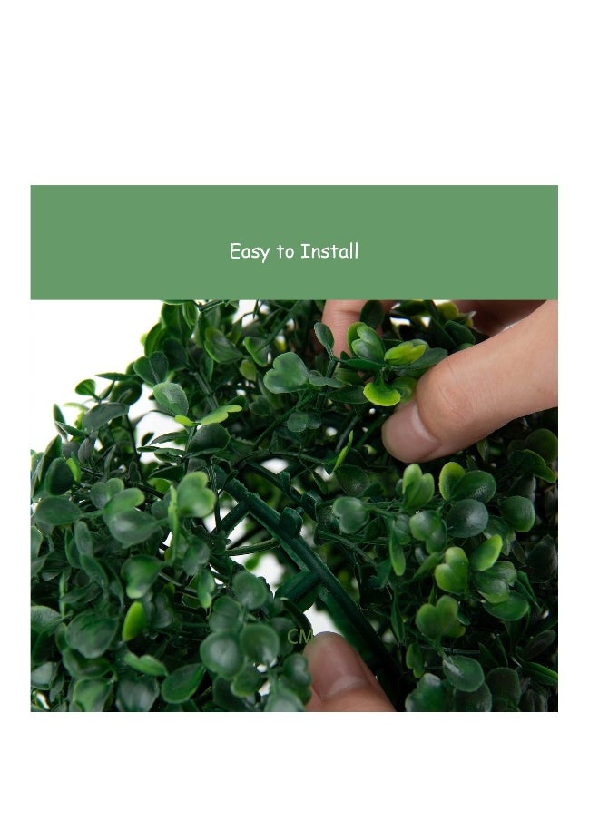 Artificial Boxwood Topiary Ball, 2 Pcs 20 CM Boxwood Plant Green Ball, for Table Decoration, Garden Wedding Decor