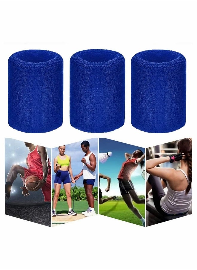 12 Pack Sweatbands Sports Wristband Cotton Sweat Band for Men Women, Good Tennis, Basketball, Running, Gym, Working Out