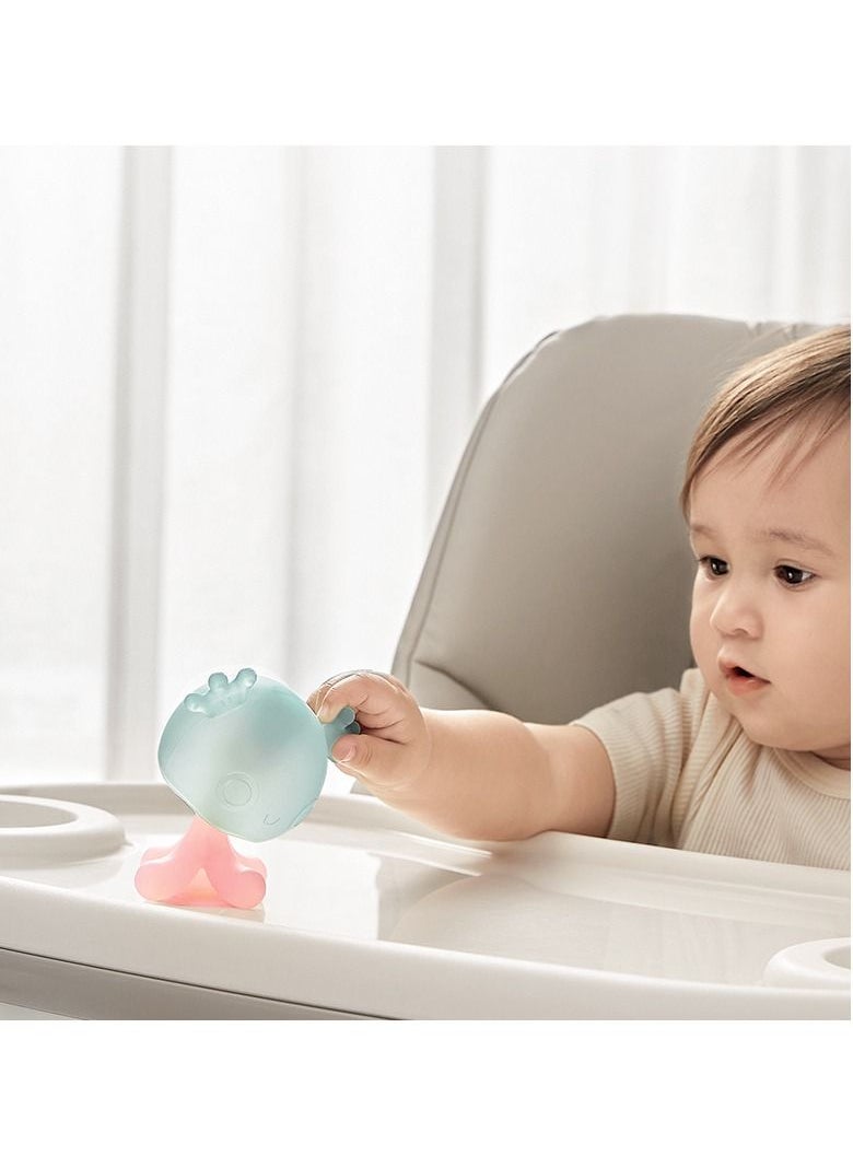 Baby Teether Teething Toys for Babies 3 Months+ Silicone Sensory Rattle Teething Pacifiers for Baby Teething Relief BPA Free