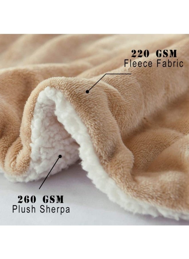 New Born Baby Blankets All Season Fluffy 2 Layered Ac Wrapping Sheet Flannel And Sherpa Blanket For Baby Boys And Baby Girls, Toddlers 130 Cm X 105 Cm, (3-24 Months) (Lightweight)