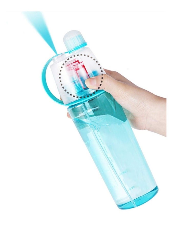 Spray Water Bottle For Drinking Sports Water Bottle Cycling BPA Free 600ml For Running Climbing Gym Cycling Hiking Mountaineering