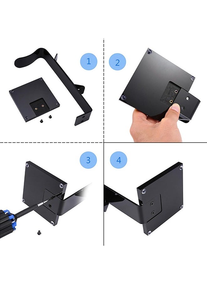 gaming headphone stand with wired organizer and phone holder